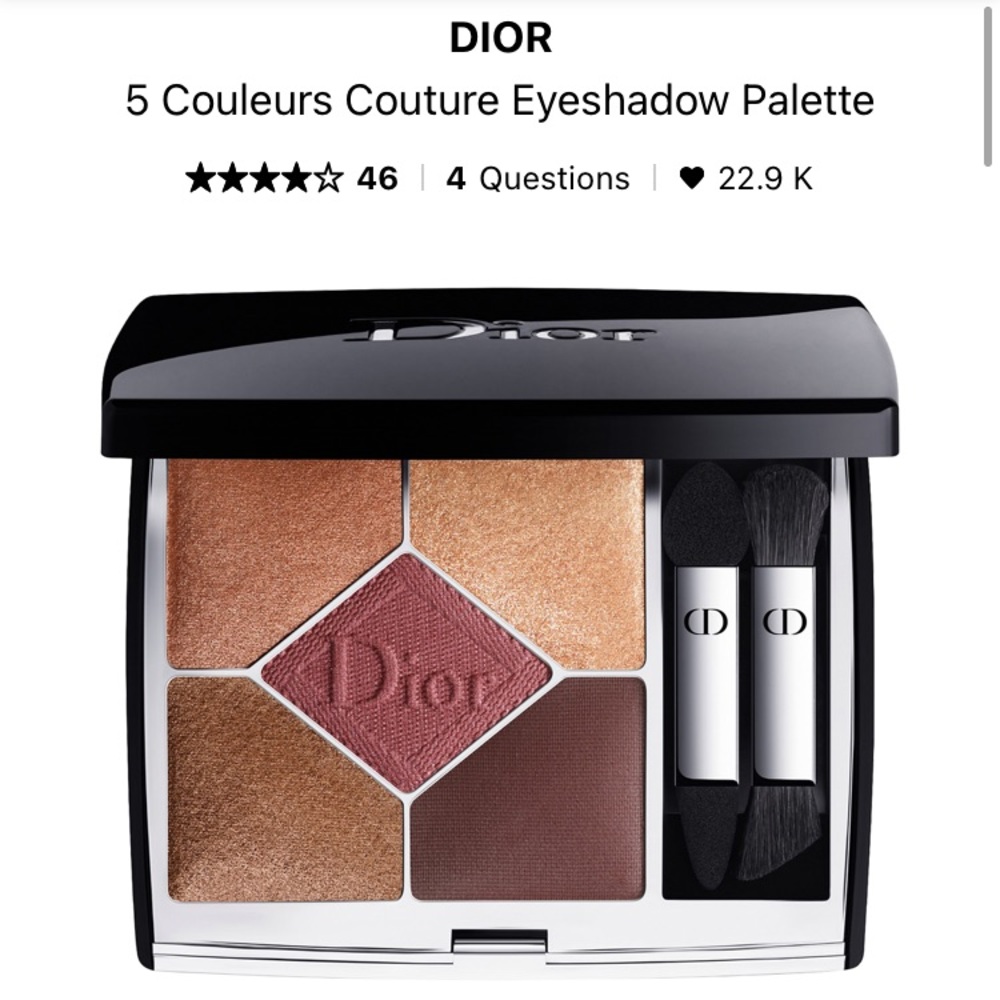 NWT Dior 5 couleurs eyeshadow palette 689